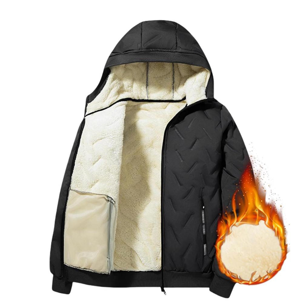 Men’s Sherpa Fleece Lined Zippered Winter Coat