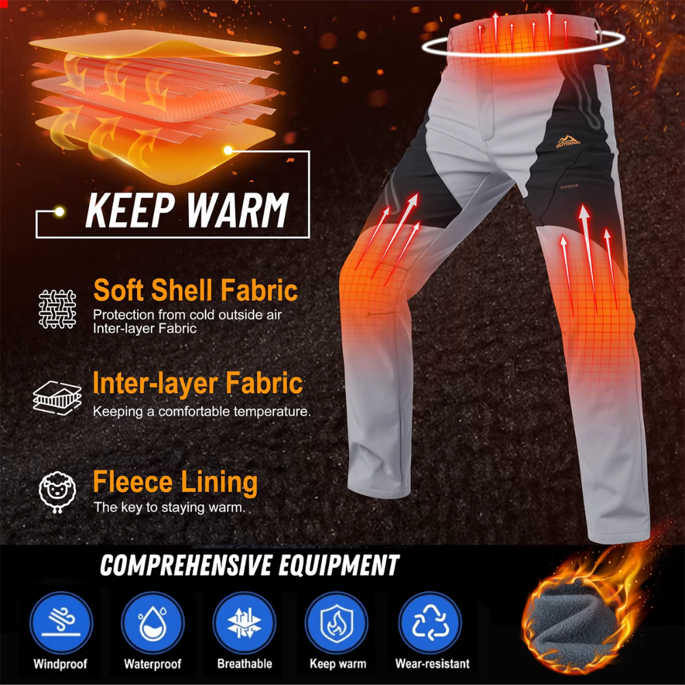 Men’s Winter Waterproof Skiing & Hiking Pants